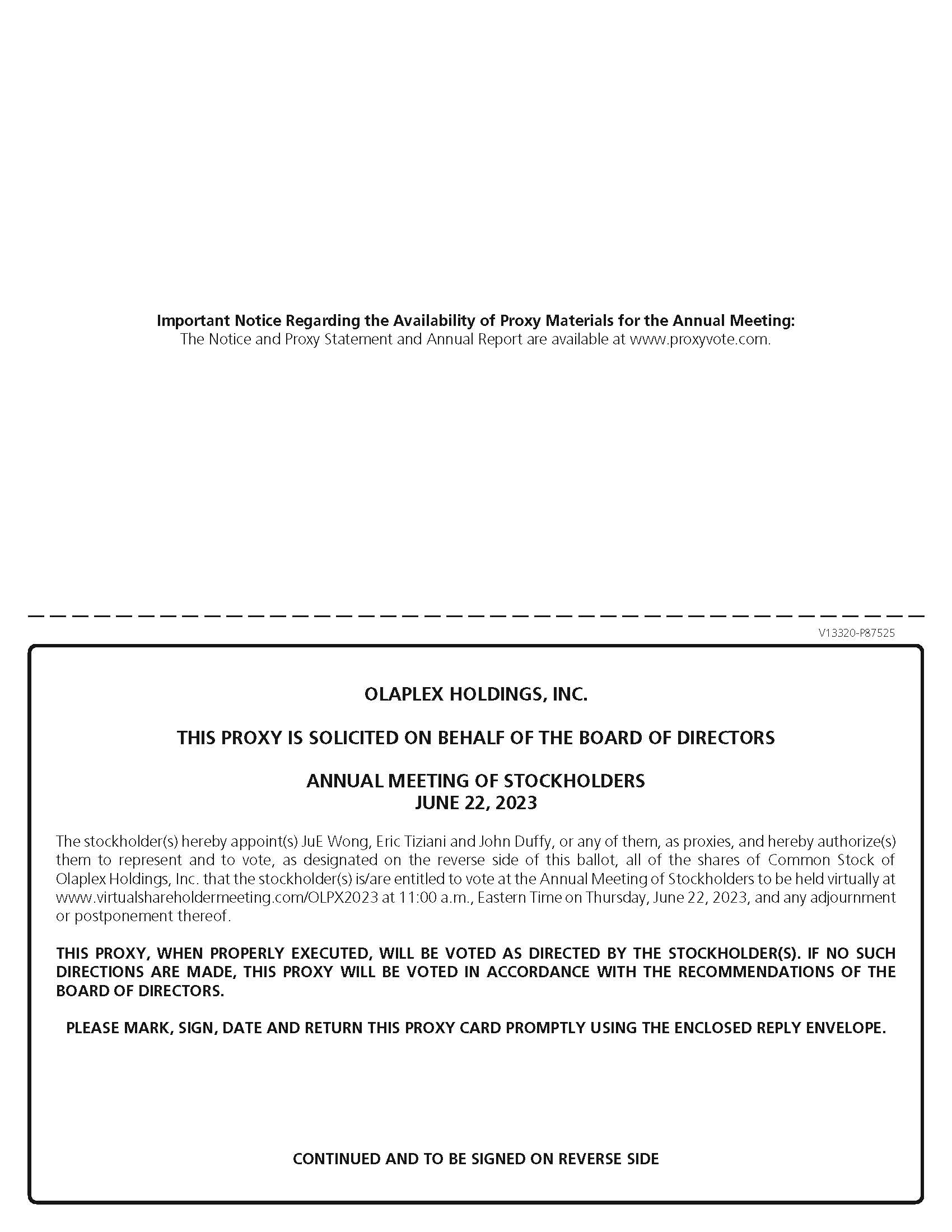 Proxy Card and Instructions, accessible PDF is available
